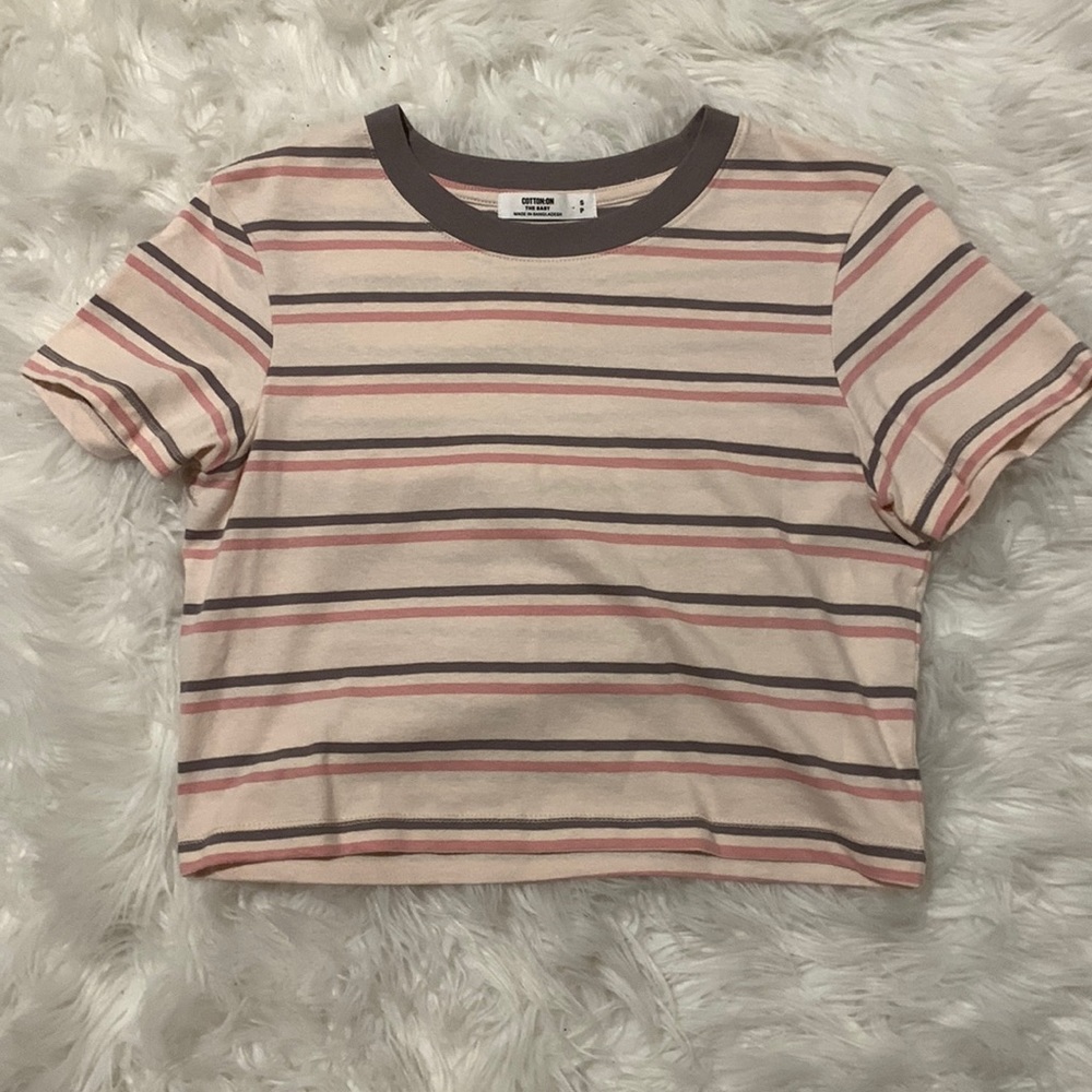 Cotton On Striped Baby Tee